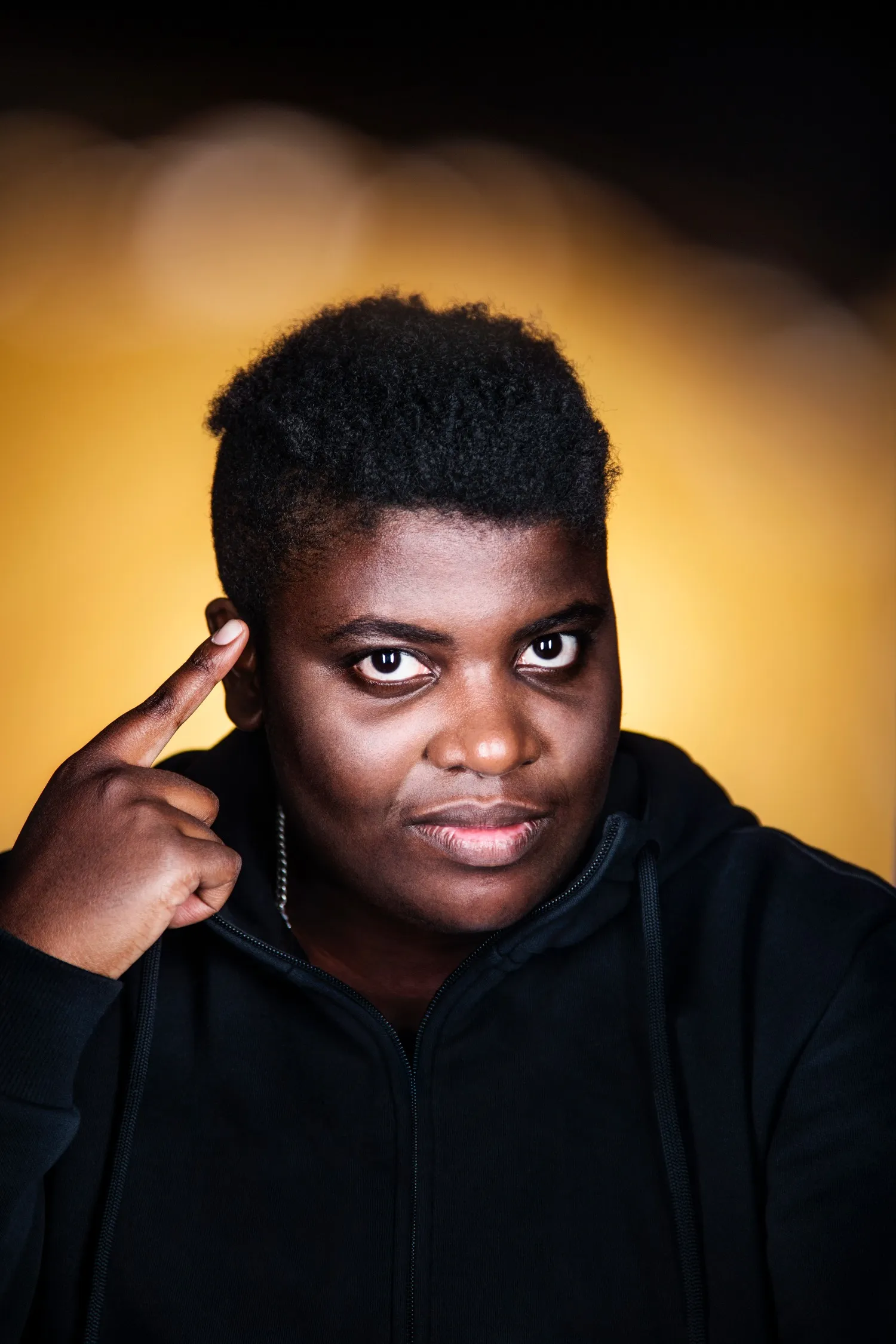 Porträtt, Porträttfotografi av fotograf Johan Strindberg föreställande Petrina Solange